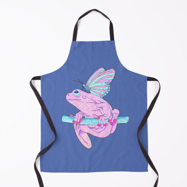 Item preview, Fantasy Pink Frog Spirit Animal with Pink and Blue Butterfly designed and sold by LaRoach Digital Arts.