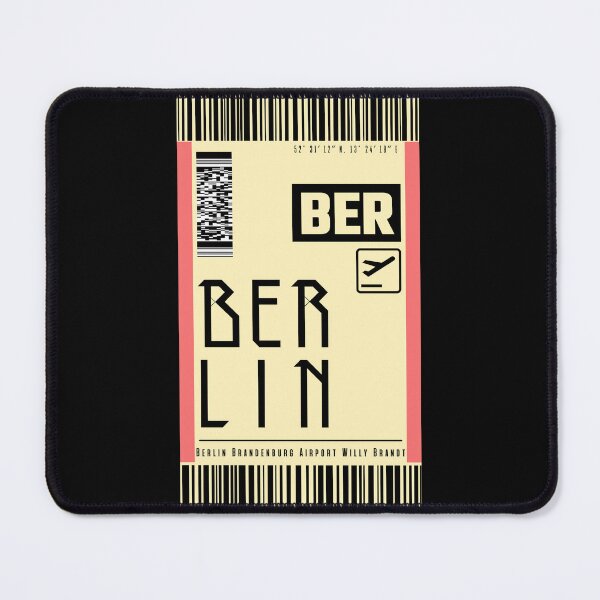 Item preview, BERLIN BER Germany Boarding pass Luggage stickers designed and sold by LeddsoDello.
