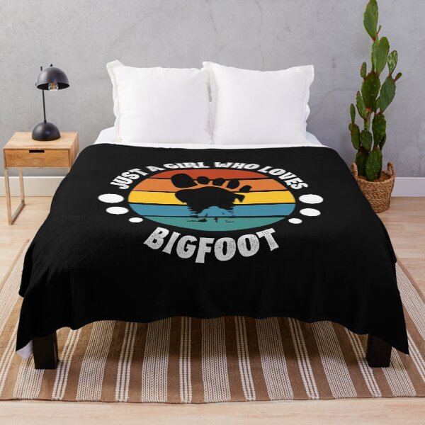 Item preview, A Girl Who Loves Bigfoot Hide And Seek Retro Vintage Squatch Sasquatch Yeti Legend Monster Conspiracy Cute Funny Inspirational Motivational Gift T-Shirt designed and sold by EpsilonEridani.