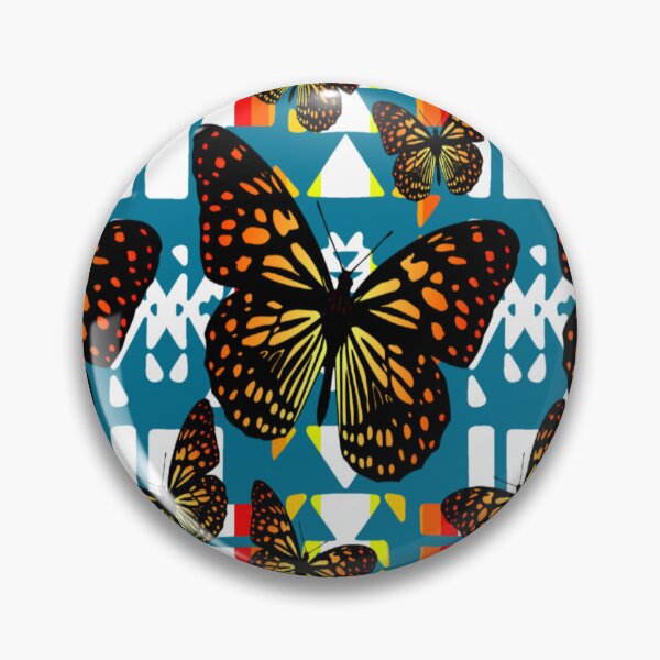 Item preview, Teal / White  / Fire Color  Native Butterfly Blanket Print  designed and sold by JMWCD.