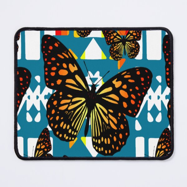Item preview, Teal / White / Fire Color Native Butterfly Blanket Print designed and sold by JMWCD.