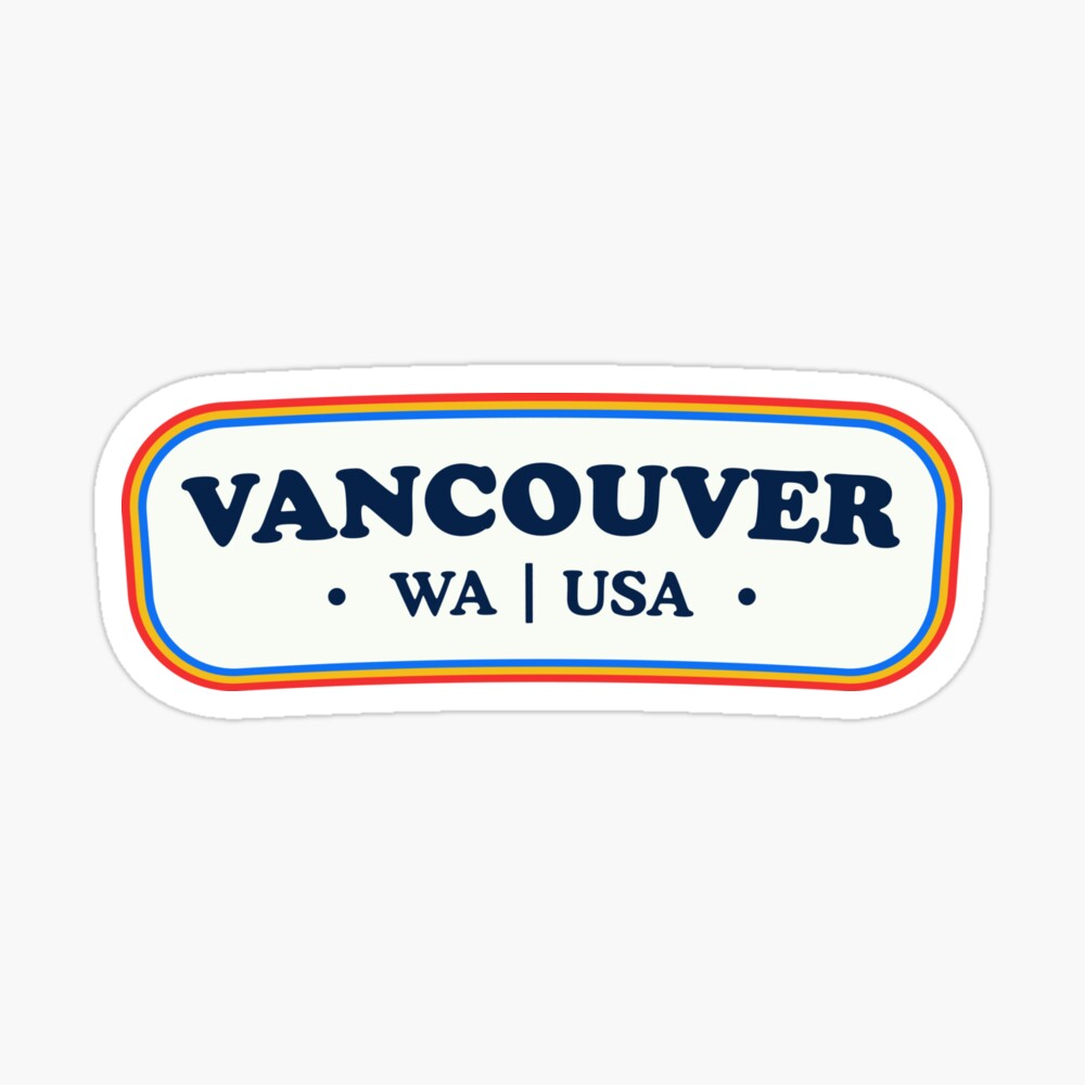 Vancouver | Retro Badge Sticker