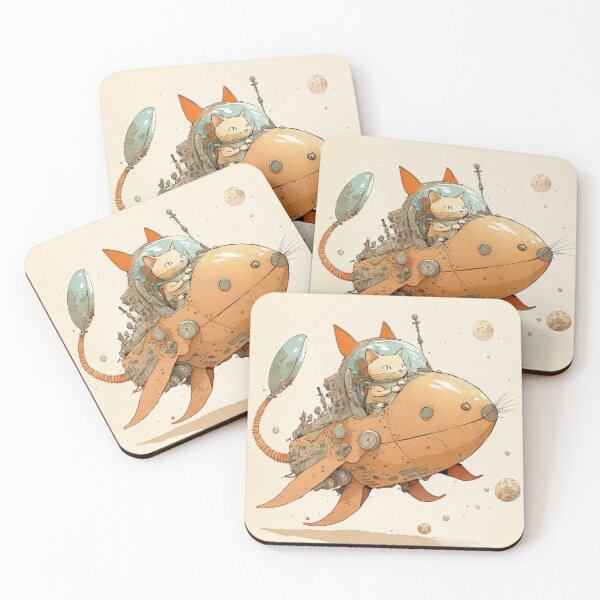 Item preview, Cats in Space! Cats in Space Ships Illustration. designed and sold by The-Dark-Art.