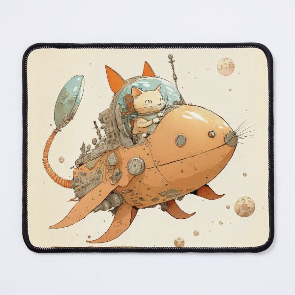 Item preview, Cats in Space! Cats in Space Ships Illustration. designed and sold by The-Dark-Art.