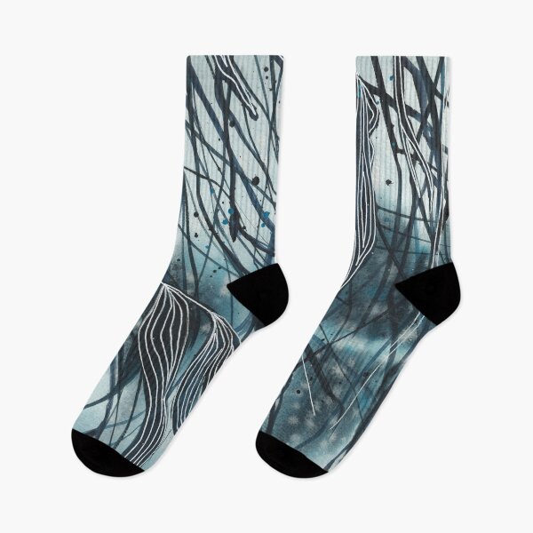Item preview, Beautiful nature landscape, blue watercolor trees designed and sold by anaozzart.