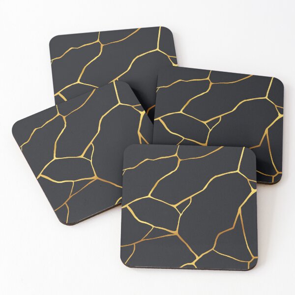 Item preview, Gold Kintsugi Zen (Black) designed and sold by Creativeenso.