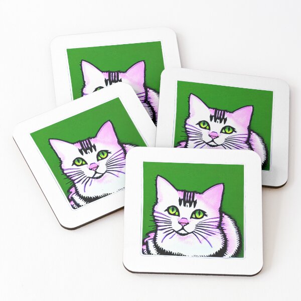Item preview, Kitty with green eyes designed and sold by ownERROR429.