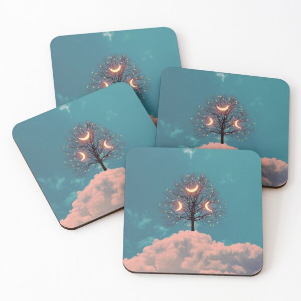 Item preview, Moon and Stars Surreal Tree  designed and sold by Yasmine khalifa.