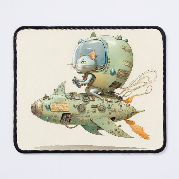 Item preview, Cats in Space! Cats in Space Ships Illustration. designed and sold by The-Dark-Art.