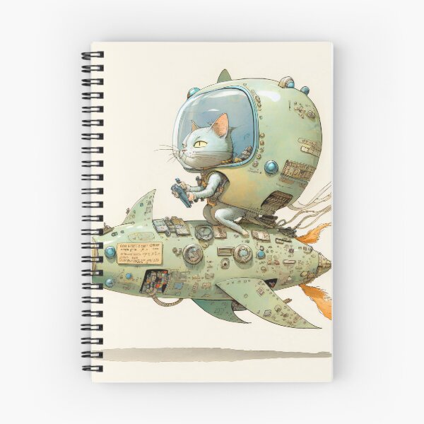 Item preview, Cats in Space! Cats in Space Ships Illustration. designed and sold by The-Dark-Art.