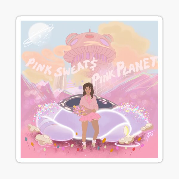 Pink Planet-Pink Sweats (Girl Version) Sticker
