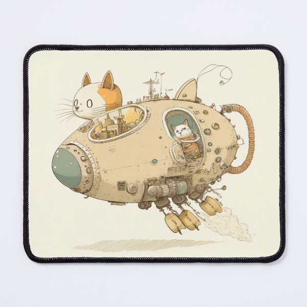 Item preview, Cats in Space! Cats in Space Ships Illustration. designed and sold by The-Dark-Art.