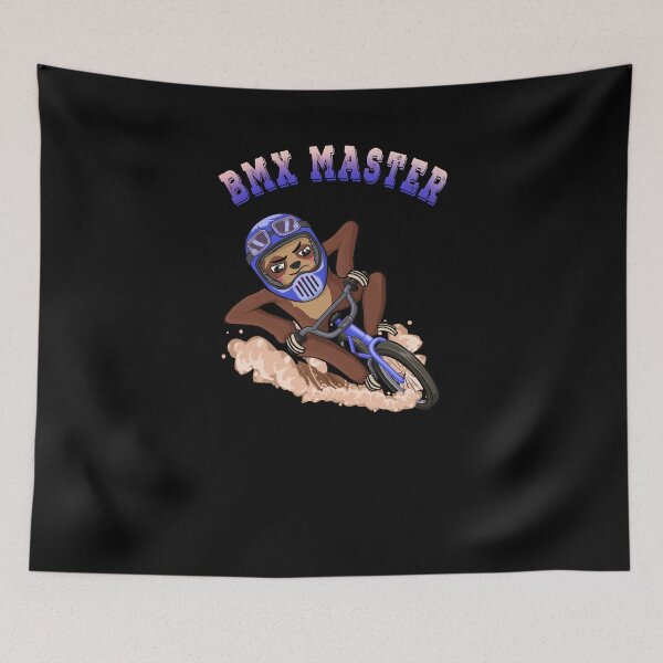 Item preview, BMX master sloth on bicycle  designed and sold by TipTopTapo.