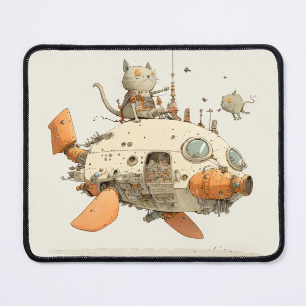 Item preview, Cats in Space! Cats in Space Ships Illustration. designed and sold by The-Dark-Art.