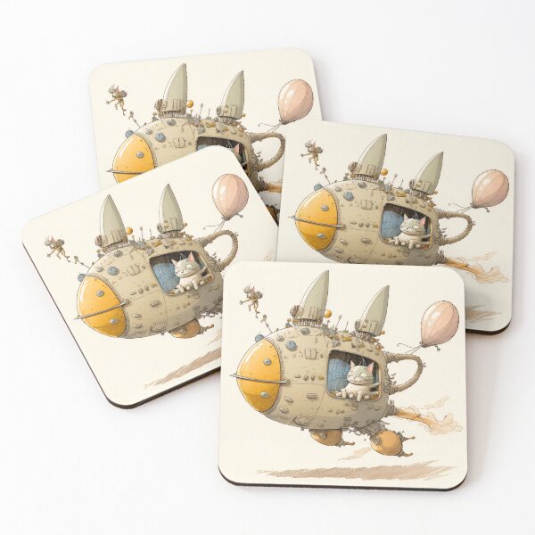 Item preview, Cats in Space! Cats in Space Ships Illustration. designed and sold by The-Dark-Art.