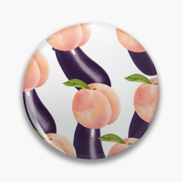 Peach and Eggplant Pins 