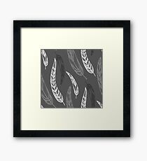 feathers, leaves, graphics Framed Print