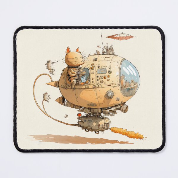 Item preview, Cats in Space! Cats in Space Ships Illustration. designed and sold by The-Dark-Art.