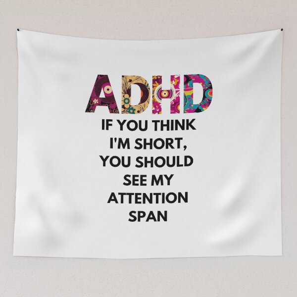 Item preview, ADHD Joke designed and sold by BuraxisQuotes.
