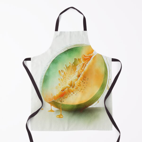 Artikelvorschau, Aquarell-Melone mit tropfender Farbtintenspritze entworfen und verkauft von DesArtStudio.