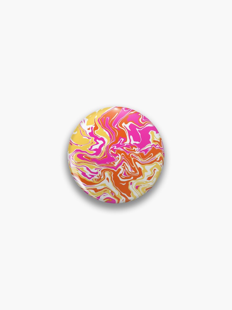 Thumbnail 1 of 3, Pin, Hippy Swirl designed and sold by midnightcityy.