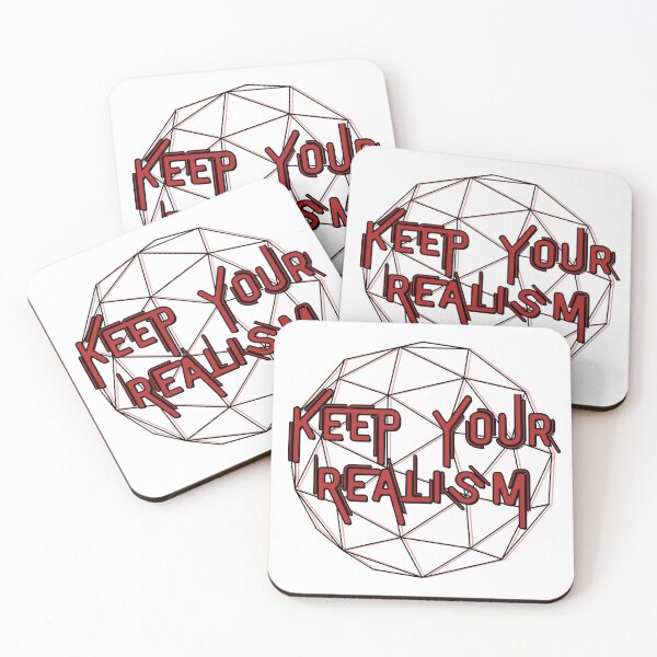 Item preview, Keep Your Realism Red and Black Geometric designed and sold by Pink Ribbon.