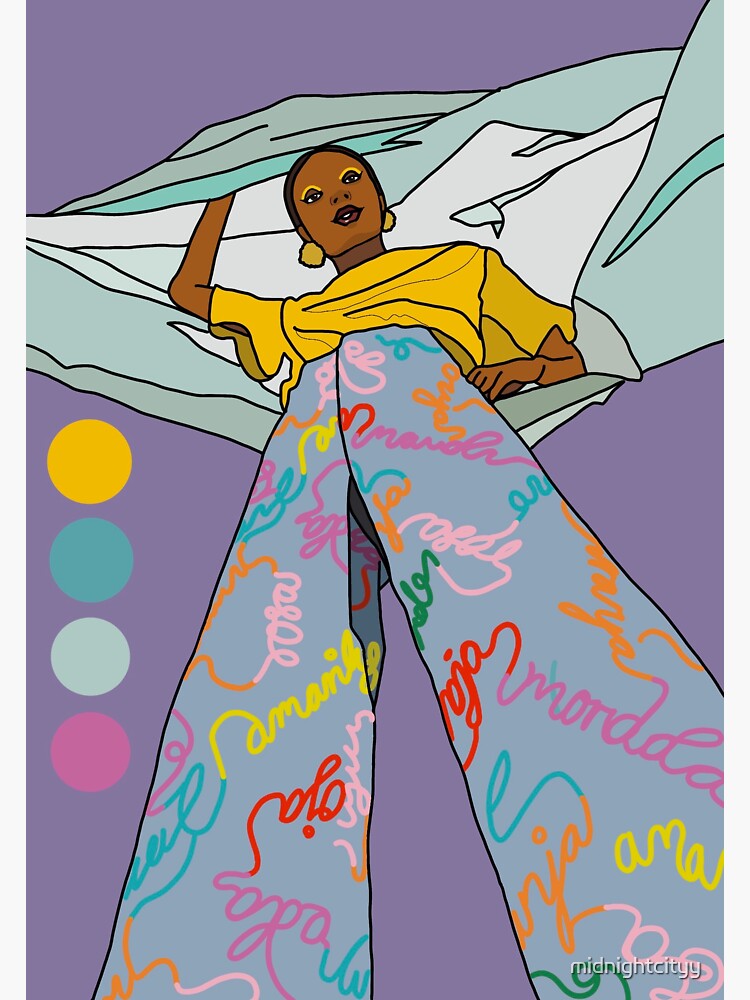 Thumbnail 3 of 3, Sticker, Swirl Fashion designed and sold by midnightcityy.