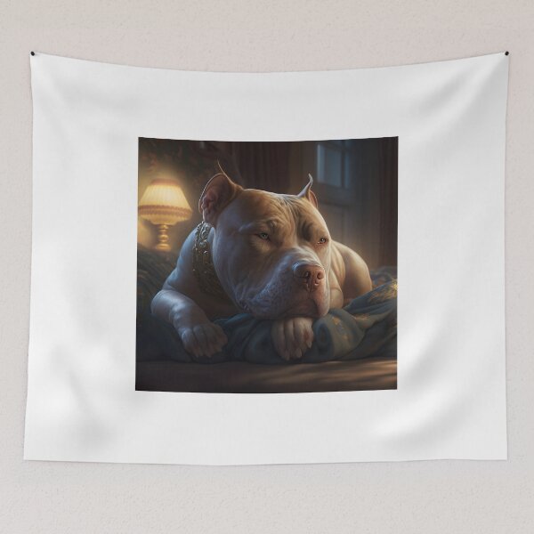 Item preview, Golden Brown Pitbull on Guard designed and sold by epicevolution.