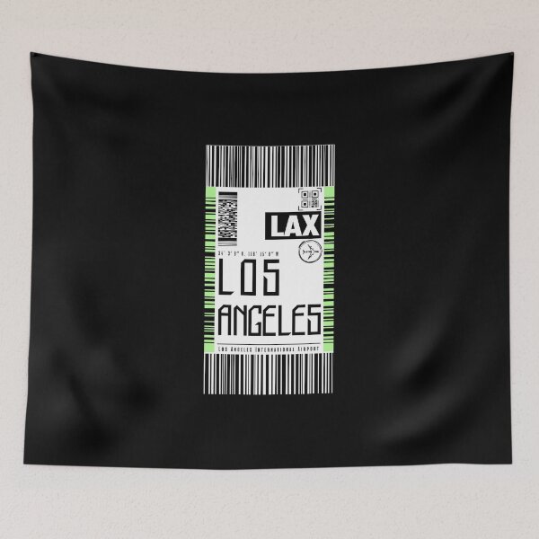 Item preview, LOS ANGELES LAX Boarding pass Luggage tag designed and sold by LeddsoDello.