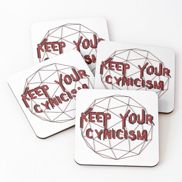 Item preview, Keep Your Cynicism Red and Black Geometric designed and sold by Pink Ribbon.