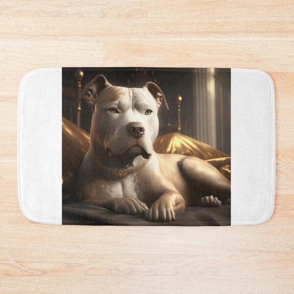 Item preview, Golden Brown and White Pitbull King designed and sold by epicevolution.