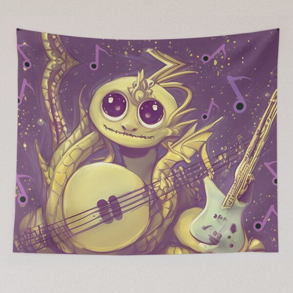 Item preview, Dragon and musical monster designed and sold by Artbellachi.