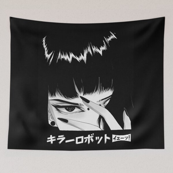 Item preview, Vaporwave Japanese Goth Style Girl designed and sold by OWLvision33.