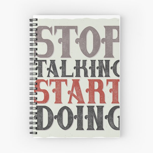 Item preview, stop talking start doing designed and sold by one-top.