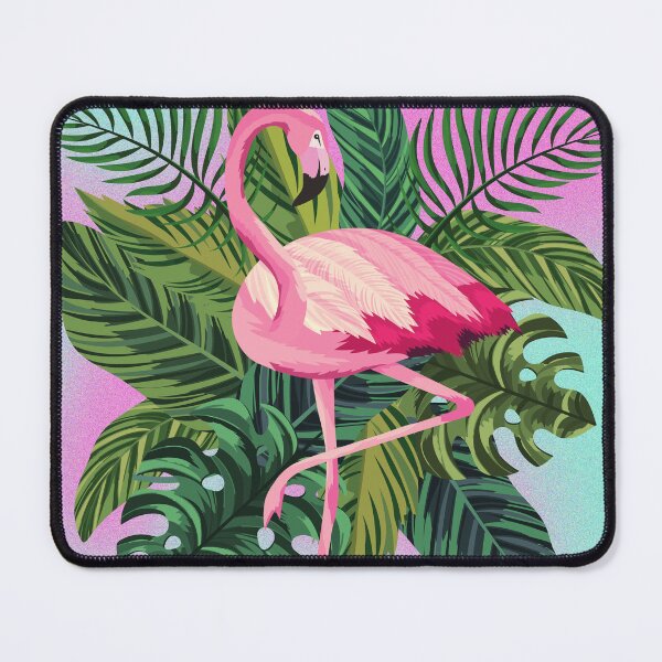 Item preview, Flamingo with Tropical Leaves. designed and sold by EmmaBazz.