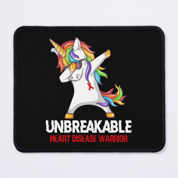 Item preview, Heart Disease Awareness - Unicorn Heart Disease Warrior Ribbon UNBREAKABLE designed and sold by Fernandezf.