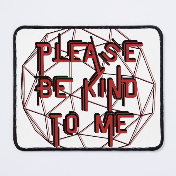 Item preview, Be Kind To Me Red and Black Geometric designed and sold by Pink Ribbon.