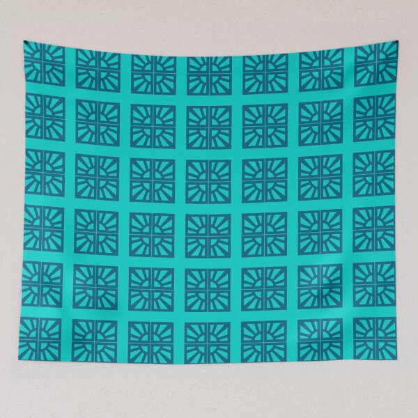 Item preview, Breeze Block Eleven Blue B designed and sold by Owen1976.