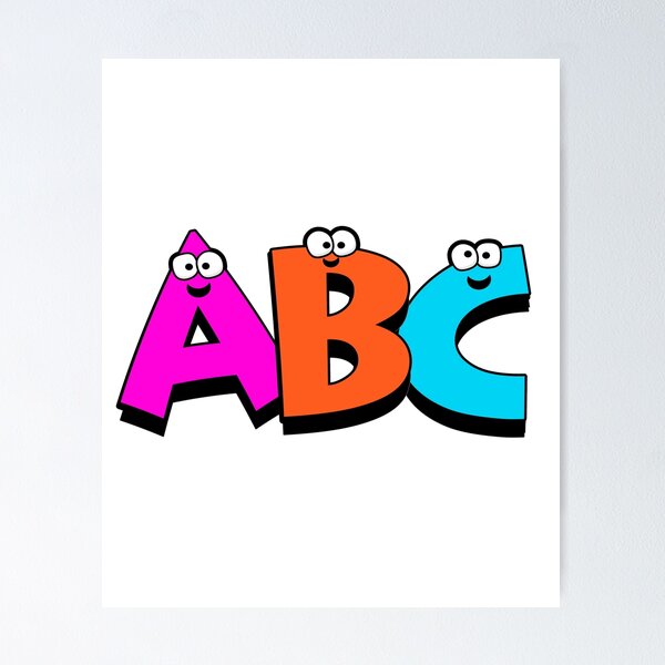 Villain Letter Abc Costume Boys Matching Evil Alphabet Lore Poster