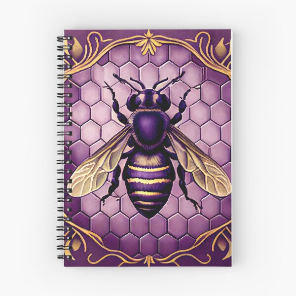 Item preview, Bee Tile Pattern Watercolor Victorian Style Purple designed and sold by ClairesPatterns.