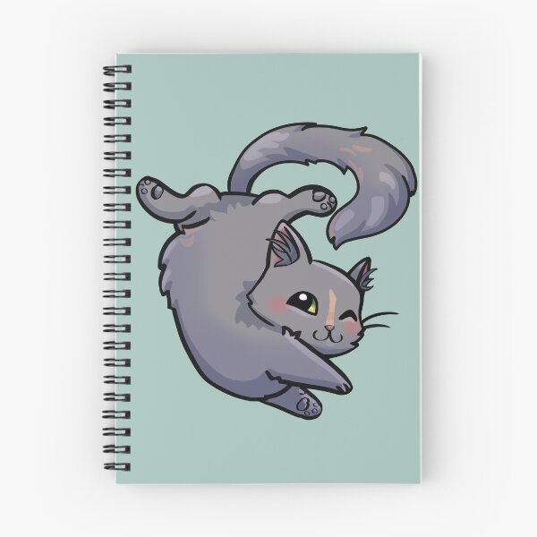 Item preview, Twisty Grey Kitty designed and sold by soaprock.