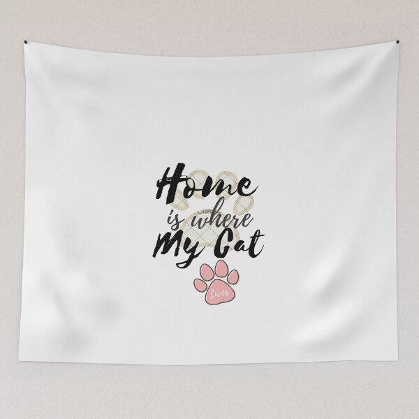 Item preview, Home Is Where Your Cat Lives designed and sold by thorfinnshop.