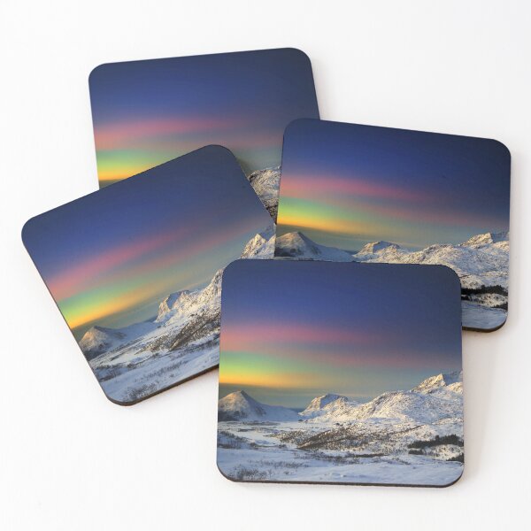 Item preview, Muted Aurora Over Snowcapped Mountains in Nordland Norway designed and sold by DEL-Productions.