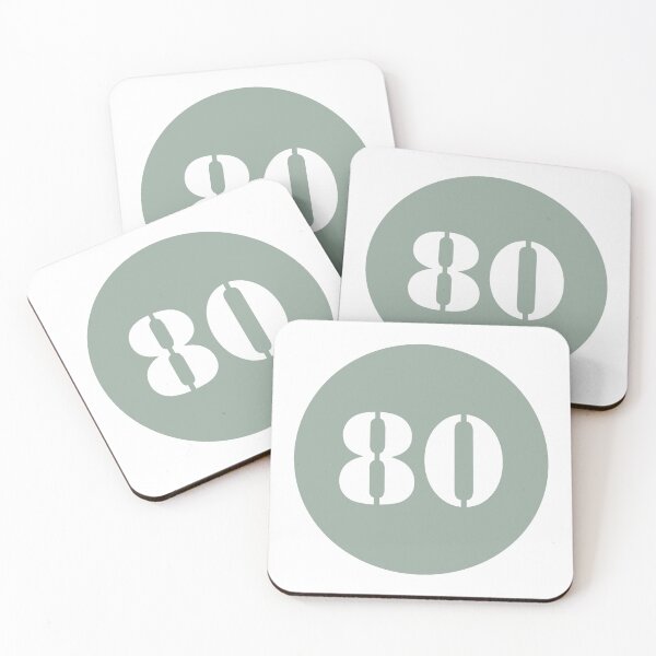 Item preview, Number Eighty (80) in Green Circle designed and sold by Ching Teoh.
