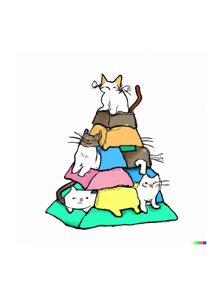 Thumbnail 4 of 4, iPhone Case, Cat Family Stack designed and sold by Codeabdul.