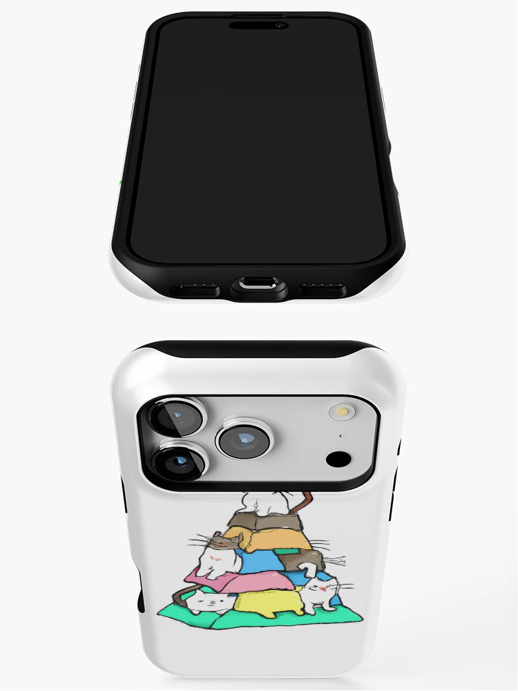 Thumbnail 3 of 4, iPhone Case, Cat Family Stack designed and sold by Codeabdul.