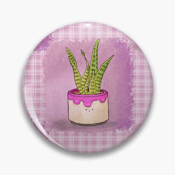 Item preview, Cute Snake Plant on Plaid background designed and sold by JulieSR.