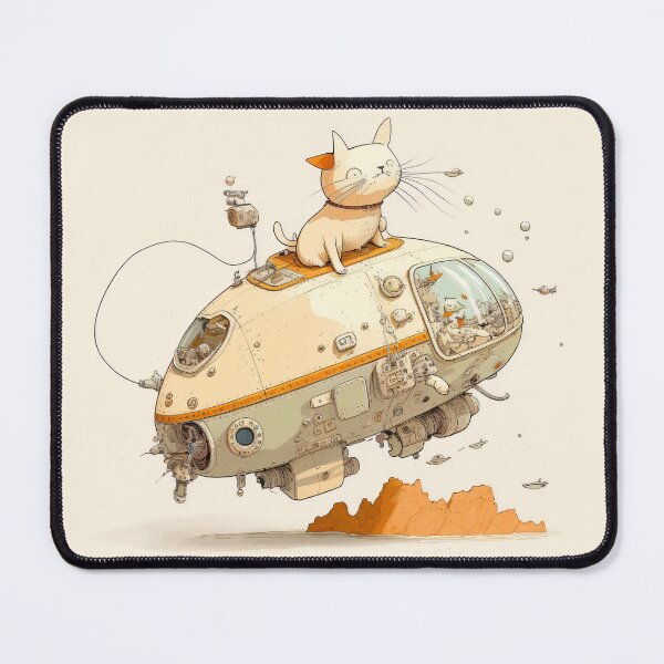 Item preview, Cats in Space! Cats in Space Ships Illustration. designed and sold by The-Dark-Art.