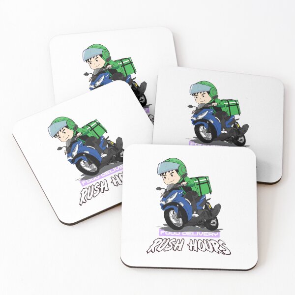 Item preview, Food Delivery Rush Hours Bike Turning designed and sold by darknessjeff86.