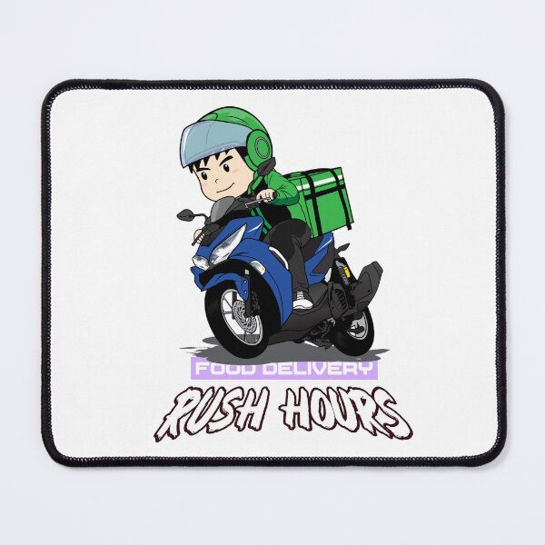 Item preview, Food Delivery Rush Hours Bike Turning designed and sold by darknessjeff86.